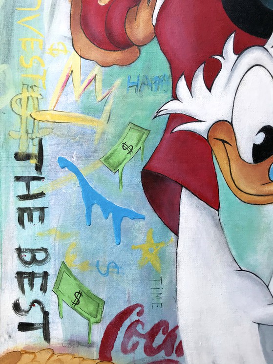 Scrooge McDuck - Louis Vuitton II - Artash Hakobyan - Acrylic on Canvas