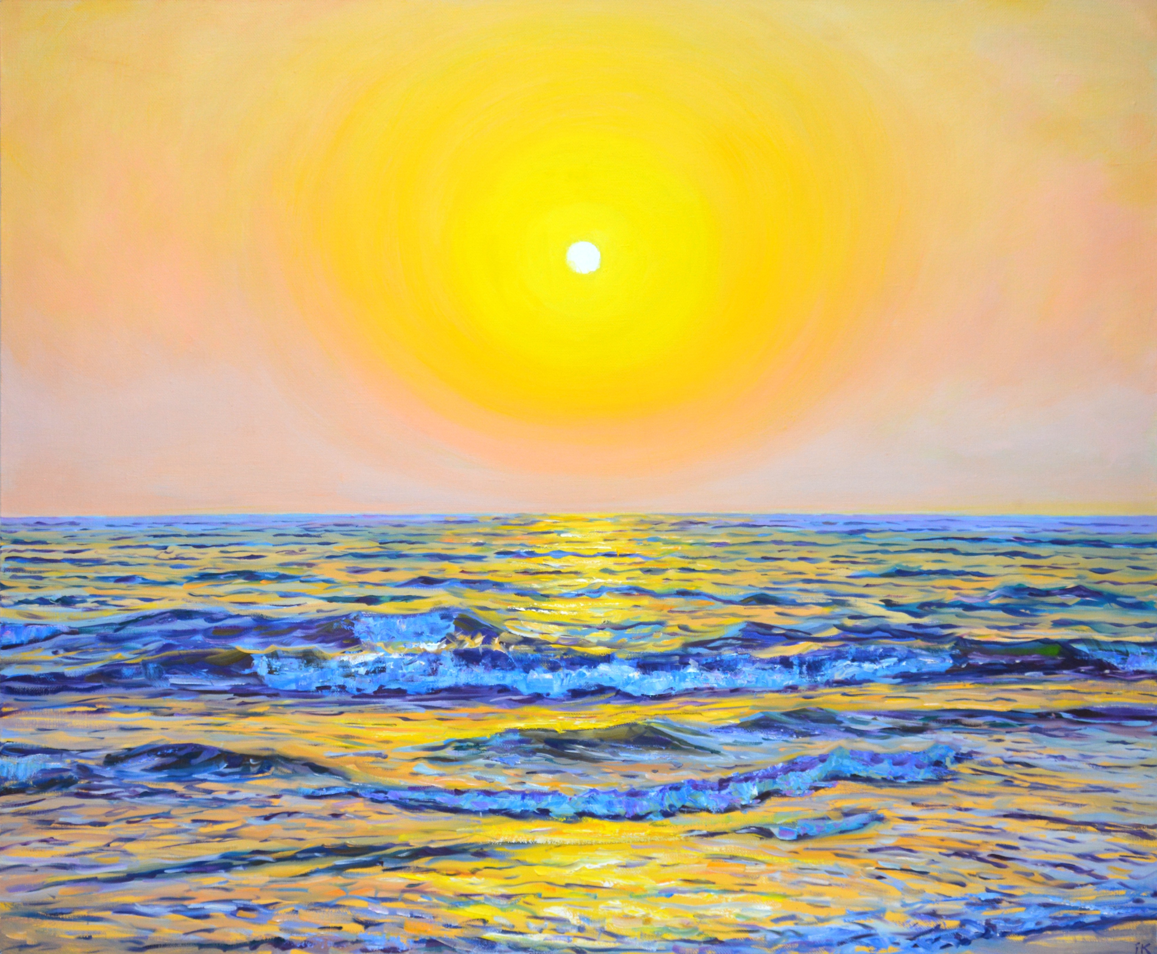 Iryna Kastsova, Pink evening. Ocean. Iryna Kastsova, Pink evening. Ocean.