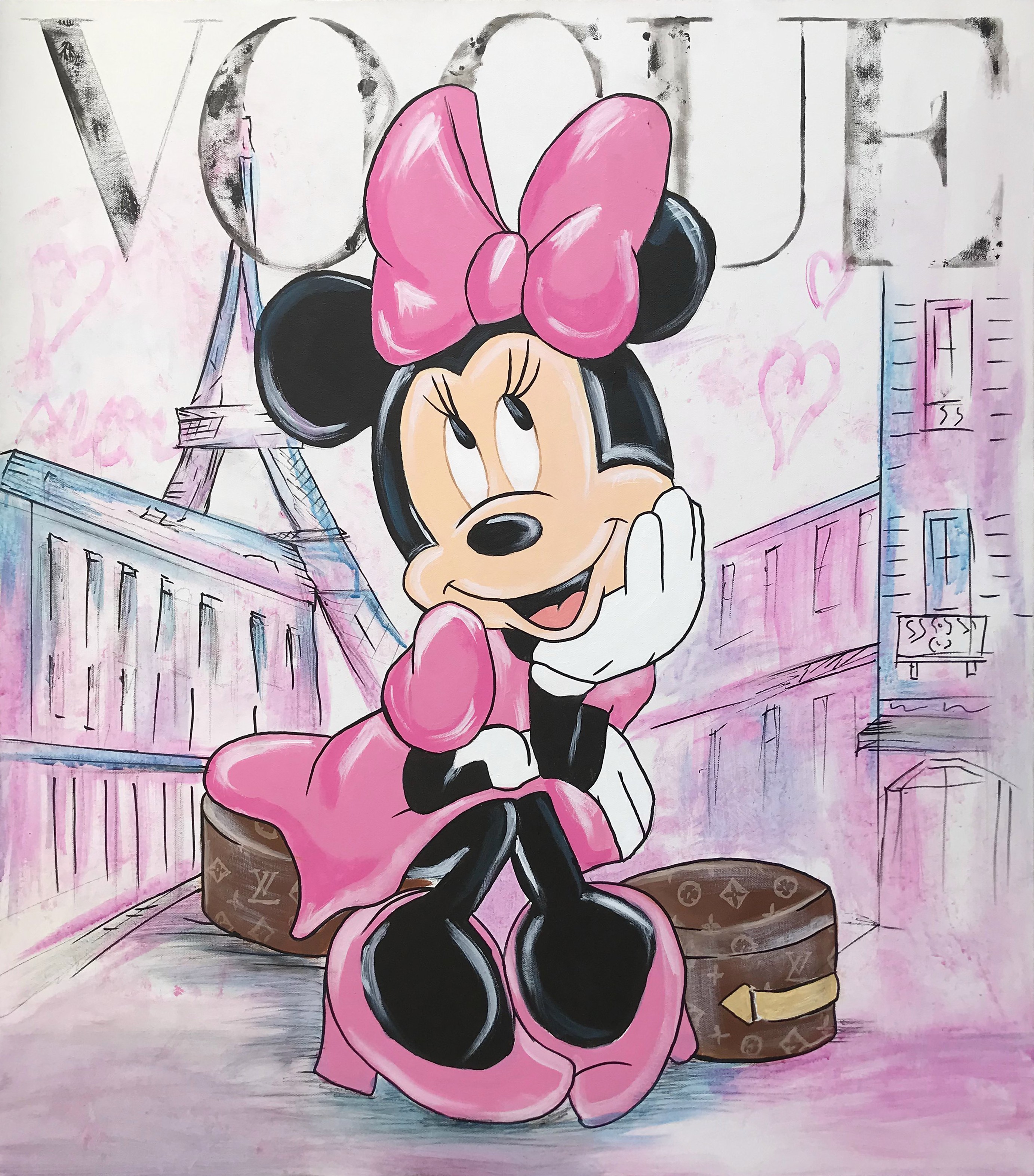 ▷ Minnie Mouse - Boss Gir by Artash Hakobyan, 2022, Painting