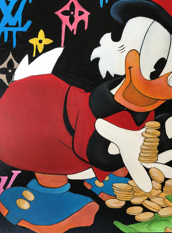 ▷ Scrooge McDuck - Louis Vuitton II by Artash Hakobyan, 2021, Painting