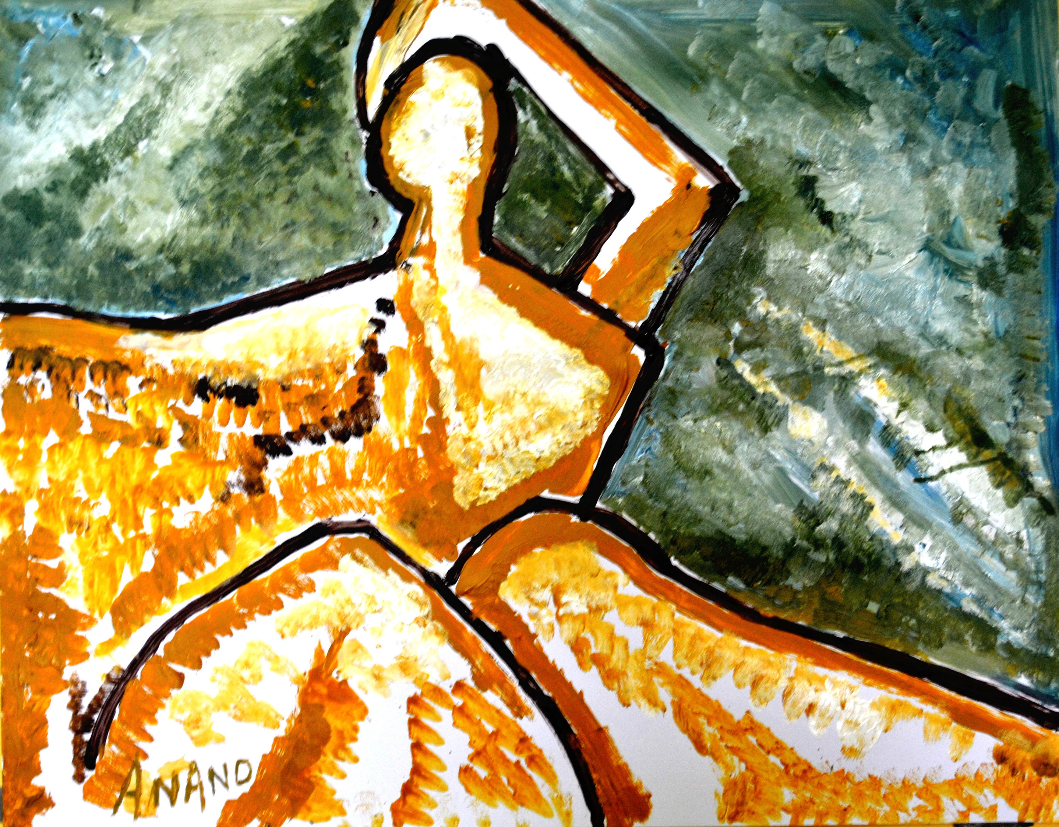 Anand Manchiraju, Abstract Expression -5 Anand Manchiraju, Abstract Expression -5