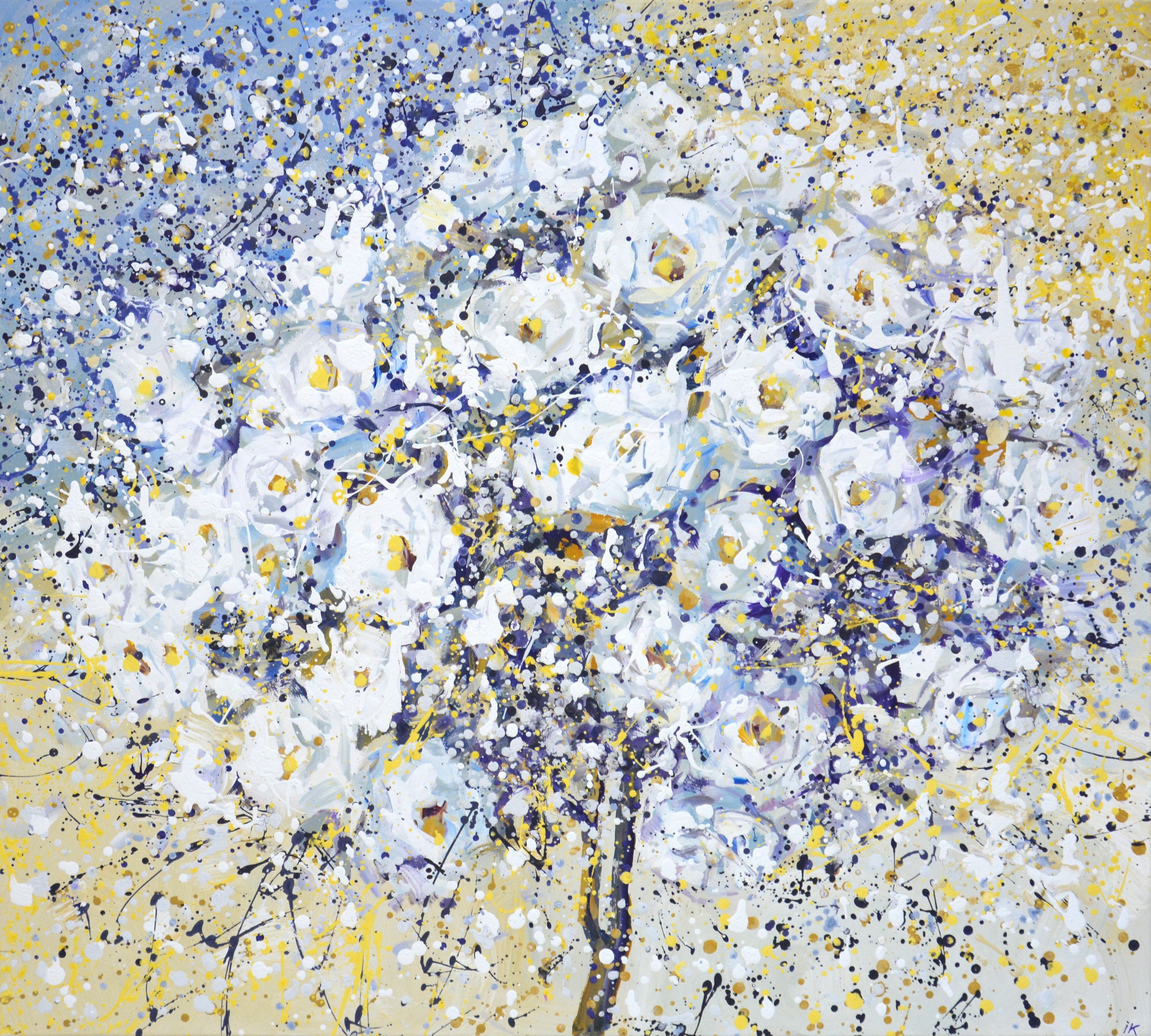 Iryna Kastsova, White roses. Iryna Kastsova, White roses.