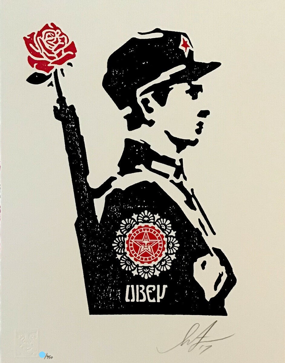 Shepard Fairey (Obey), Rose Soldier Shepard Fairey (Obey), Rose Soldier