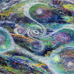 Gemälde, Waltz of the Universe, metaphysics series, Olena Smal