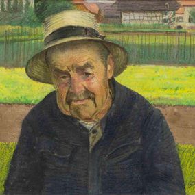 Dibujo, Portrait of Man, Paul Ascan Demmé