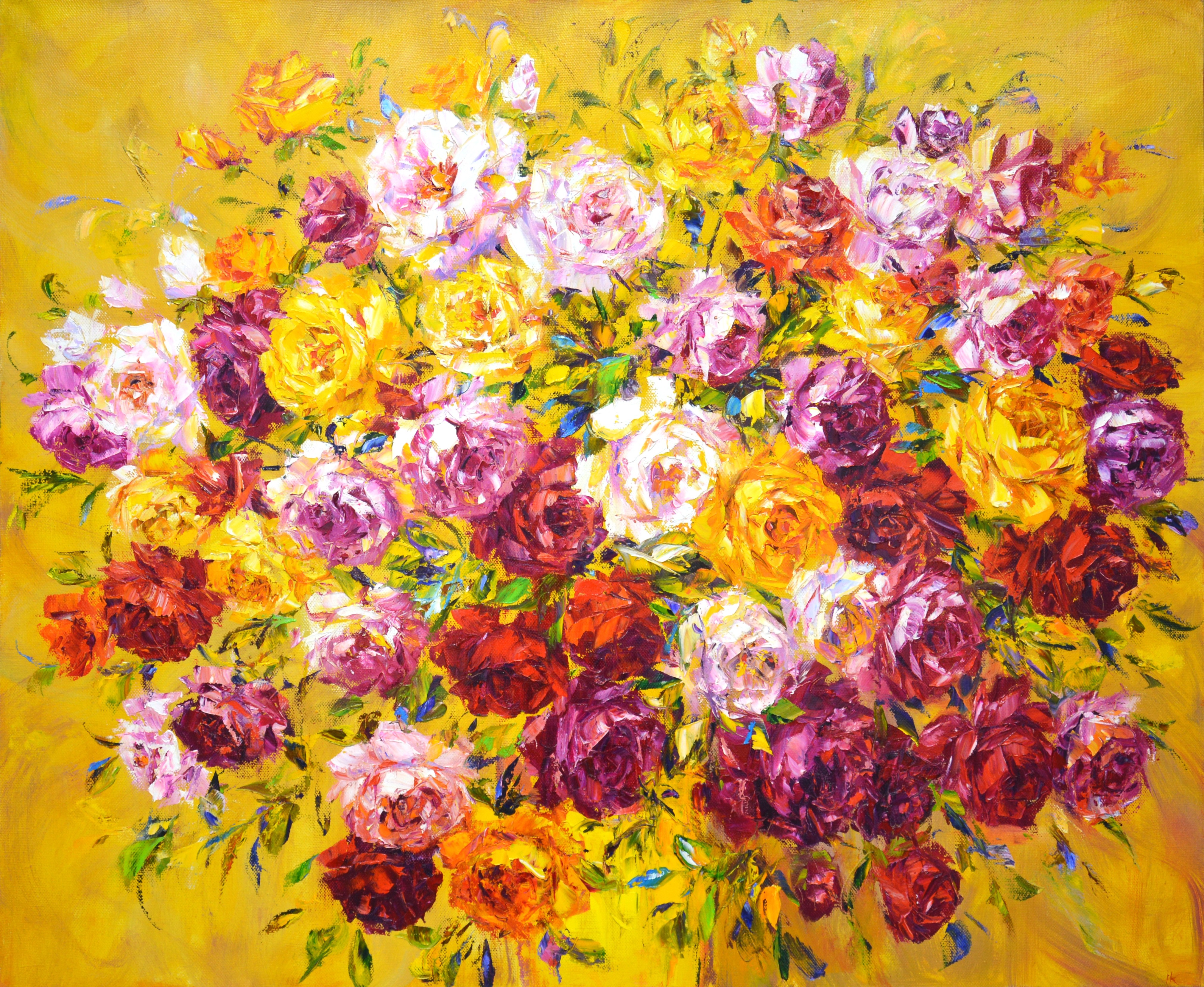 Iryna Kastsova, Large bouquet of roses 3. Iryna Kastsova, Large bouquet of roses 3.