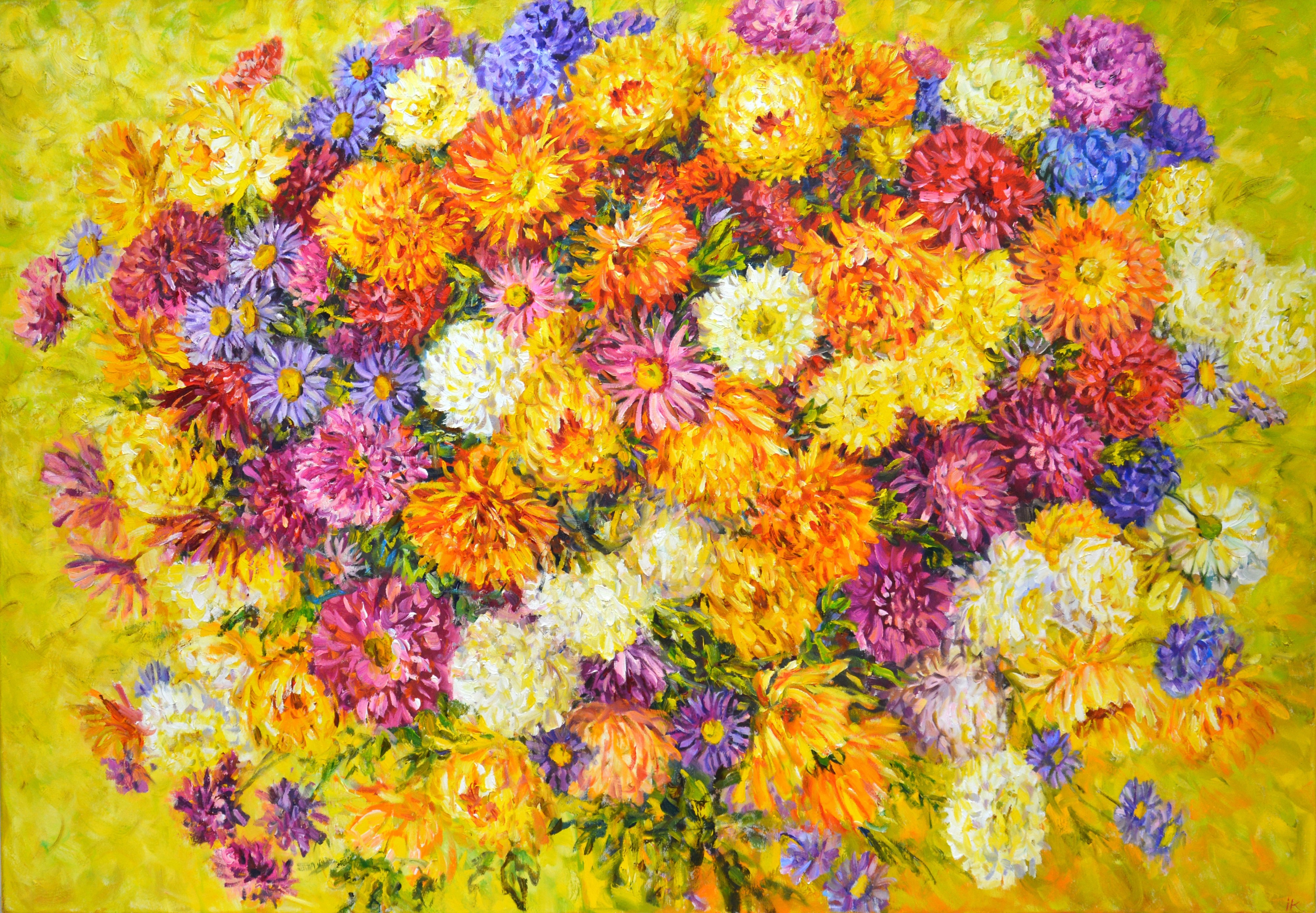 Iryna Kastsova, Asters and Chrysanthemums Iryna Kastsova, Asters and Chrysanthemums