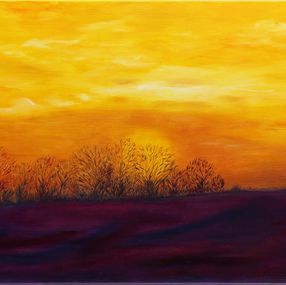 Peinture, Sunset over Ireland», Horizons series, Olena Smal