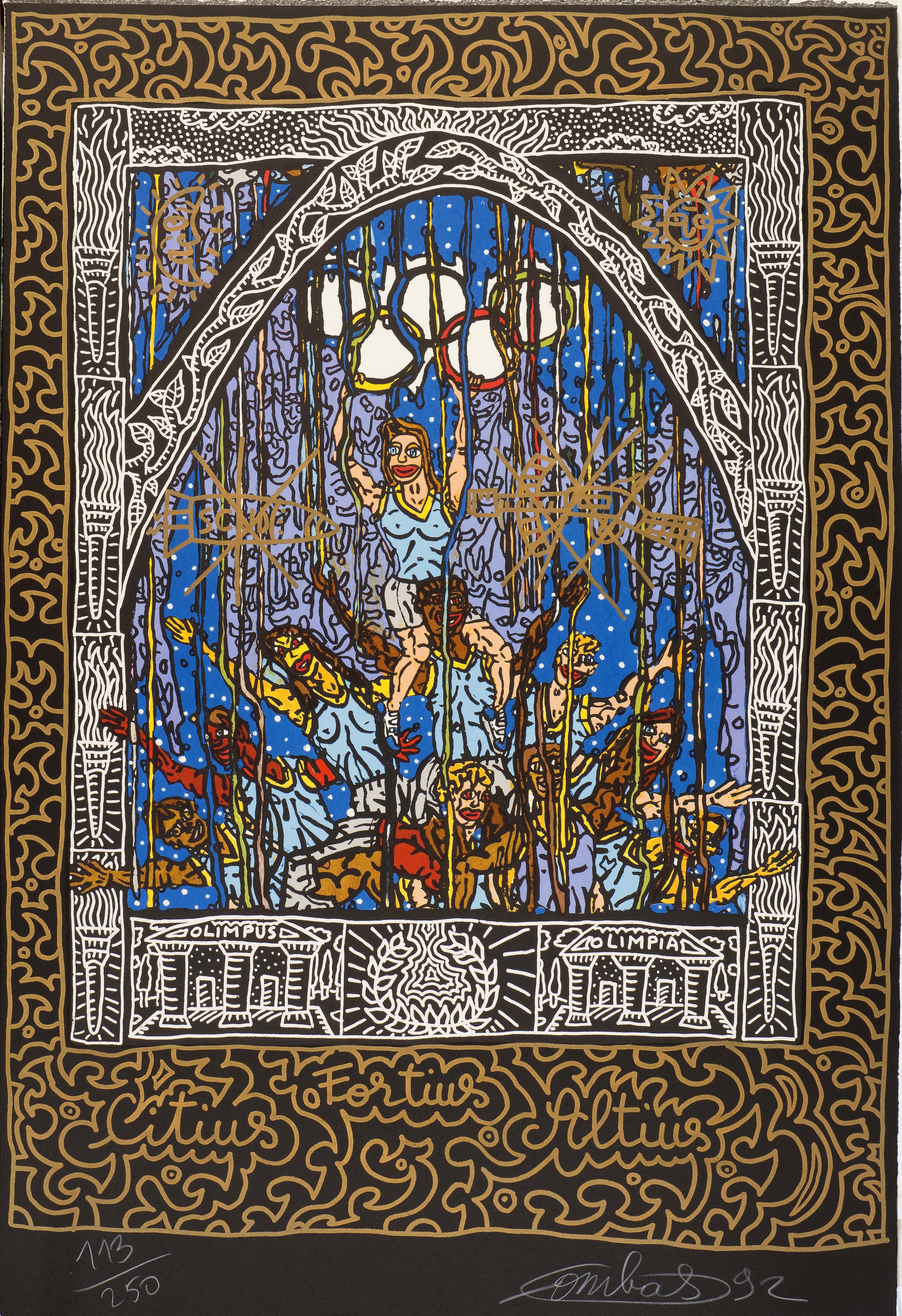 Robert Combas, Composition pour les JO Robert Combas, Composition pour les JO