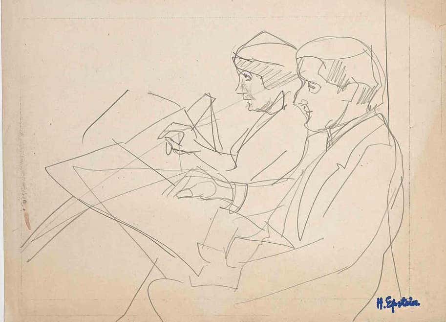 Henri Epstein, Two Figures Henri Epstein, Two Figures