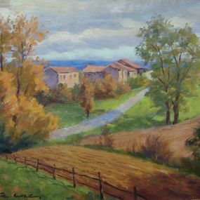 Painting, Campagne lauragaise, André Lac