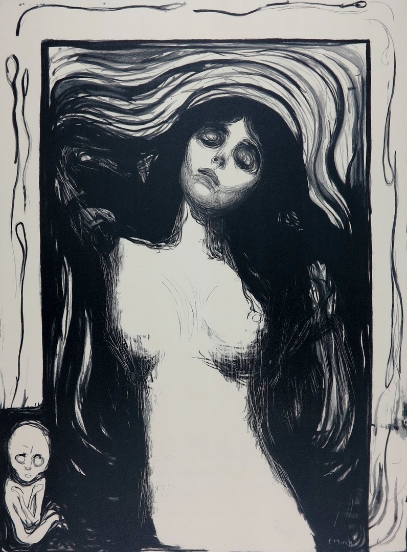 Edvard Munch, La Madone / Madonna - 1895 Edvard Munch, La Madone / Madonna - 1895