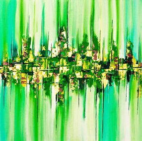 Painting, Green Crise, Sylvie Lauvray