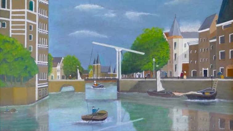 Gerard Diepeveen, Hollands Canal Face with Figs Gerard Diepeveen, Hollands Canal Face with Figs