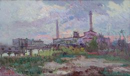 Peinture, Evening, Oleksandr Khrapachov