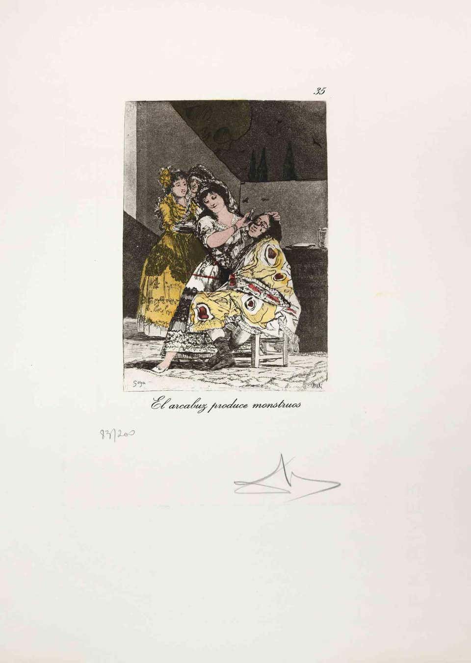 Salvador Dali, El Arcabuz Produce Monsters Salvador Dali, El Arcabuz Produce Monsters