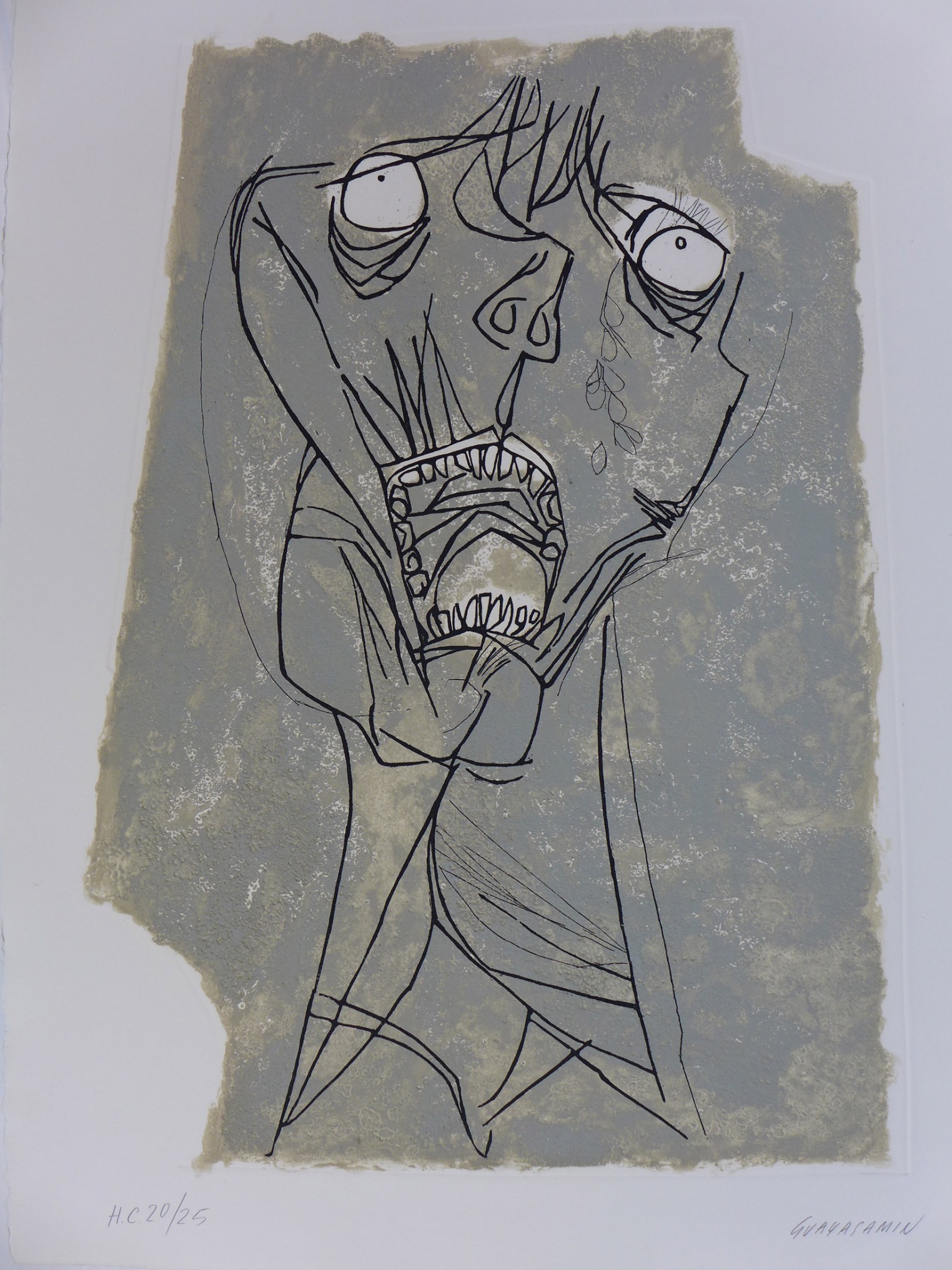 Oswaldo Guayasamin, El grito 1 Oswaldo Guayasamin, El grito 1