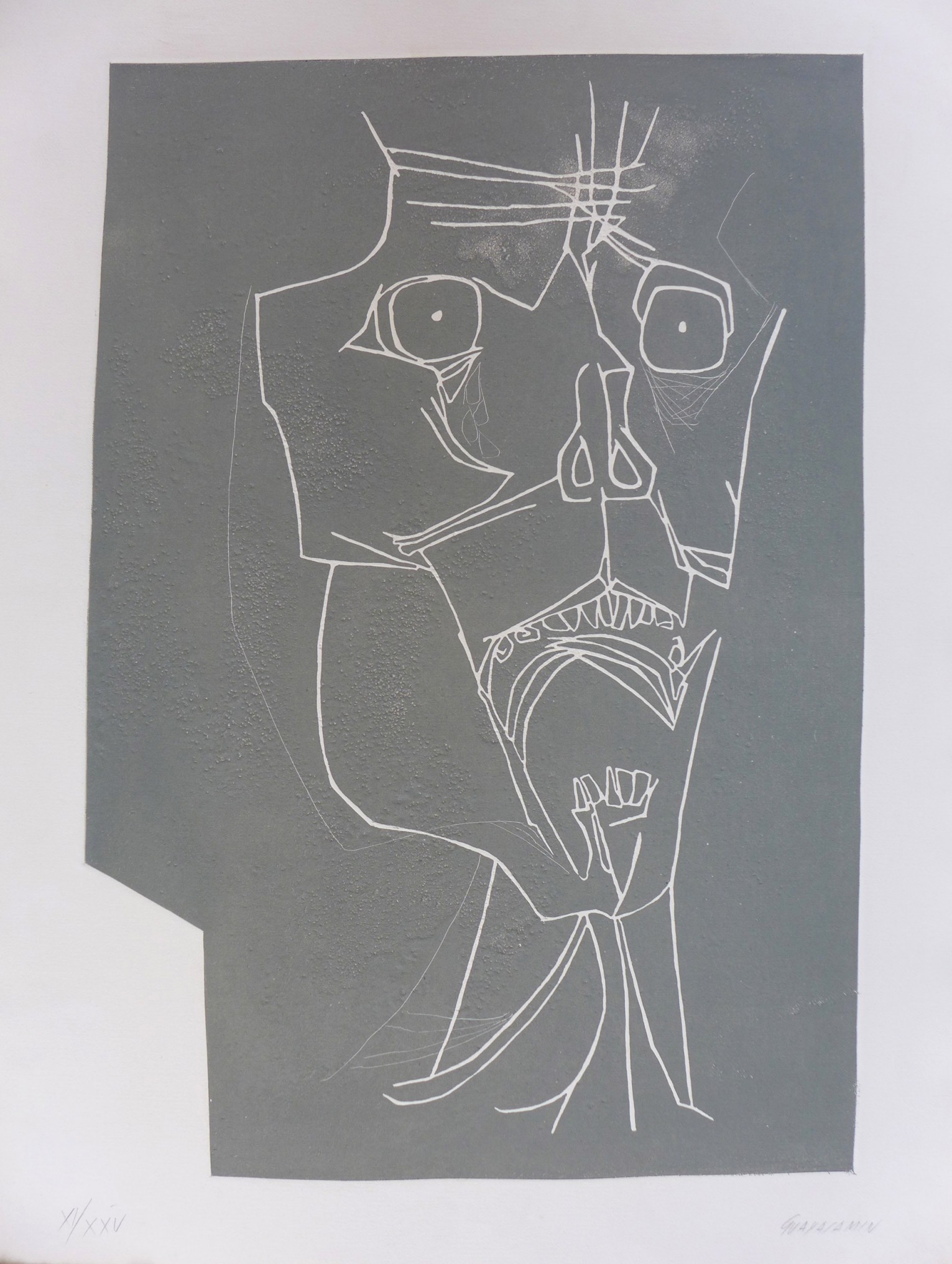 Oswaldo Guayasamin, El grito 2 variante Oswaldo Guayasamin, El grito 2 variante