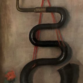 Gemälde, Serpent de l'Église XVII°, Judith Schmid L'Eplattenier
