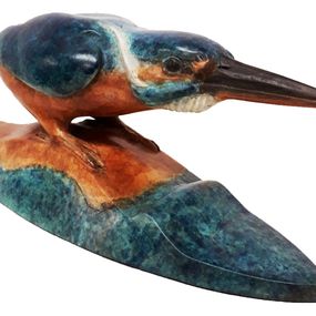 Female Kingfisher in a Threat Display, Ama Menec