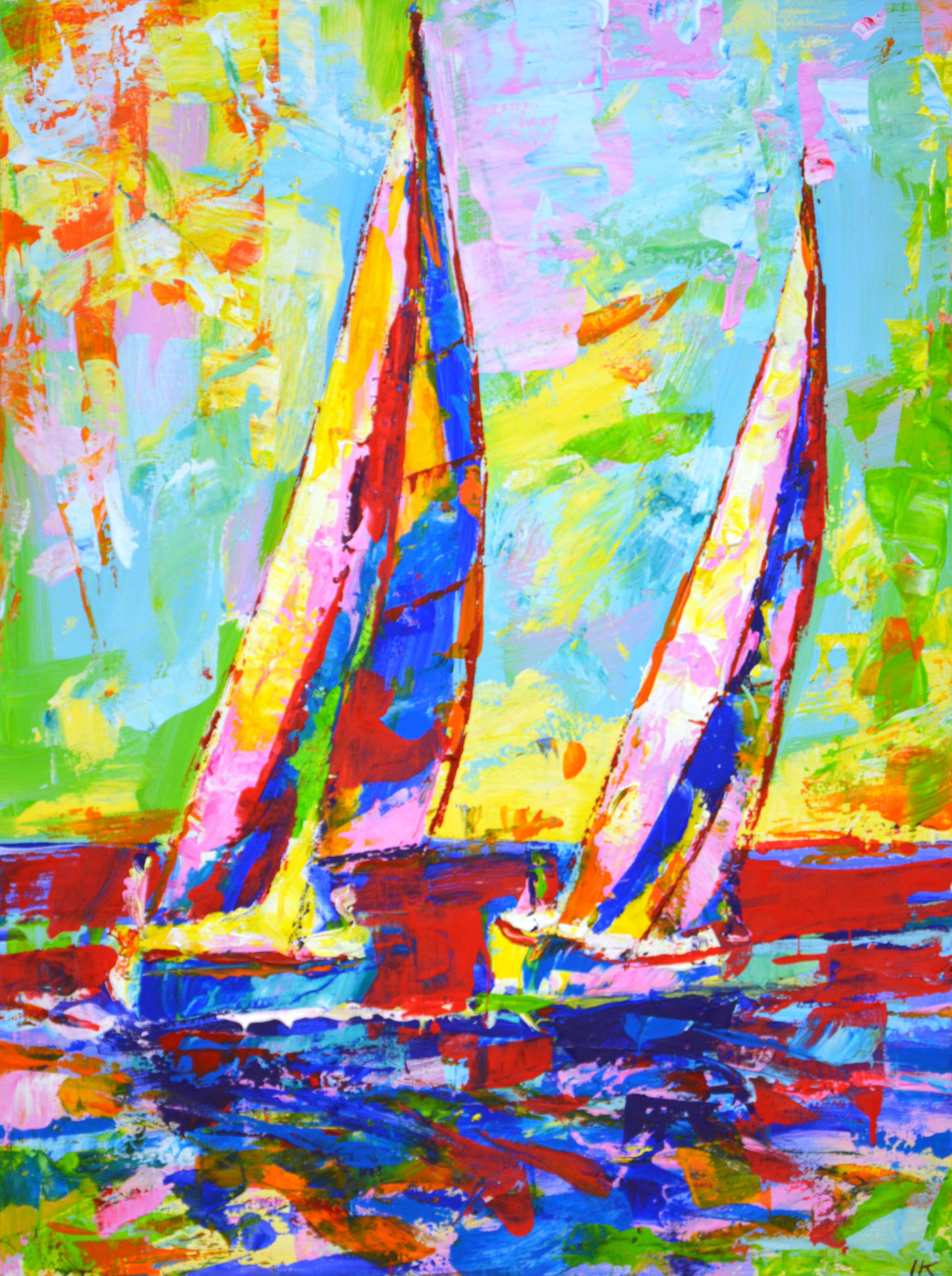 Iryna Kastsova, Sailboats 2. Iryna Kastsova, Sailboats 2.