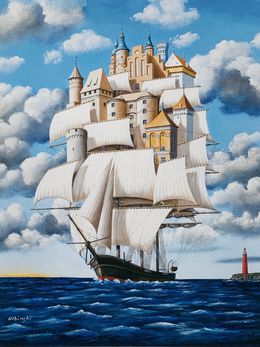 Print, Castles of imagination, Rafal Olbinski