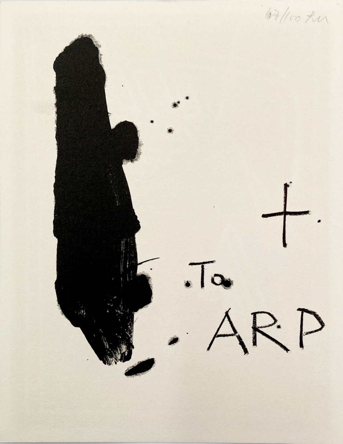 Robert Motherwell, To Arp Robert Motherwell, To Arp