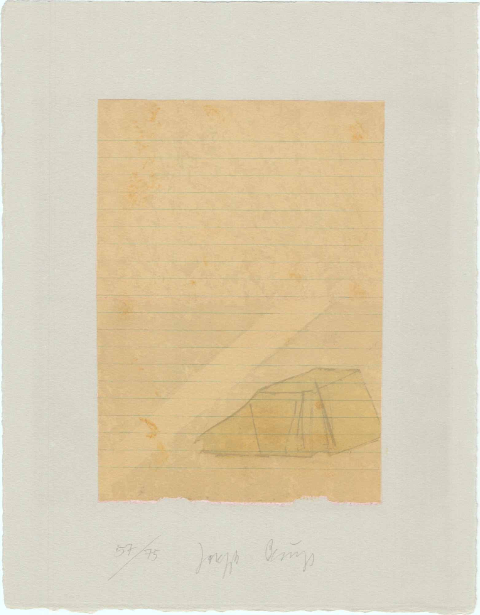 Joseph Beuys, Schwurhand: Zelt und Lichtstrahl Joseph Beuys, Schwurhand: Zelt und Lichtstrahl