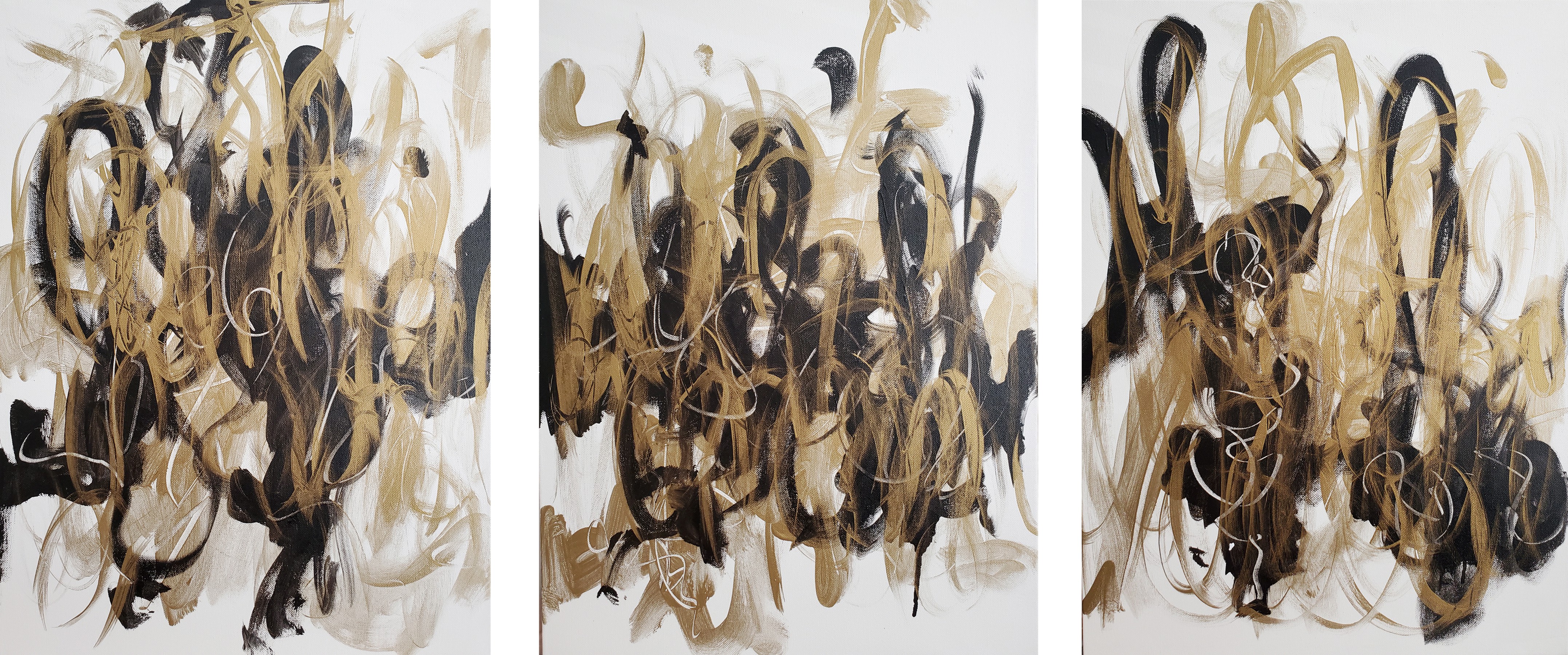 Joyce Fournier, Moments in Time Triptych Joyce Fournier, Moments in Time Triptych