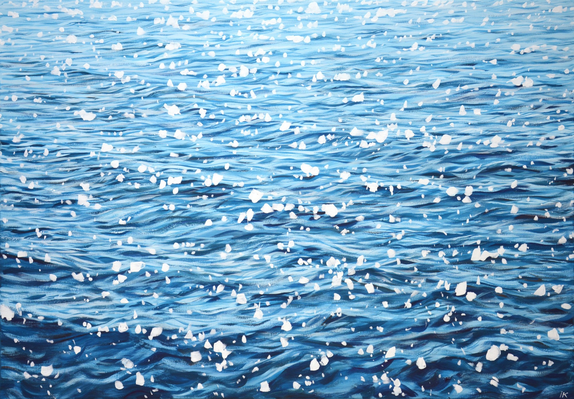Iryna Kastsova, Glare on blue water. Iryna Kastsova, Glare on blue water.