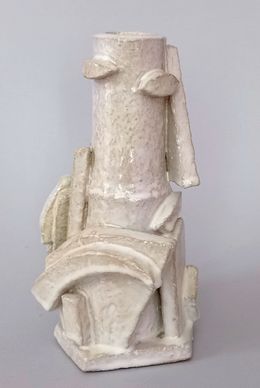 Femme-oiseau #2 - Vase sculpture, Diane Grant
