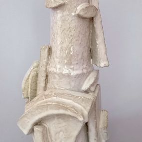 Femme-oiseau #2 - Vase sculpture, Diane Grant