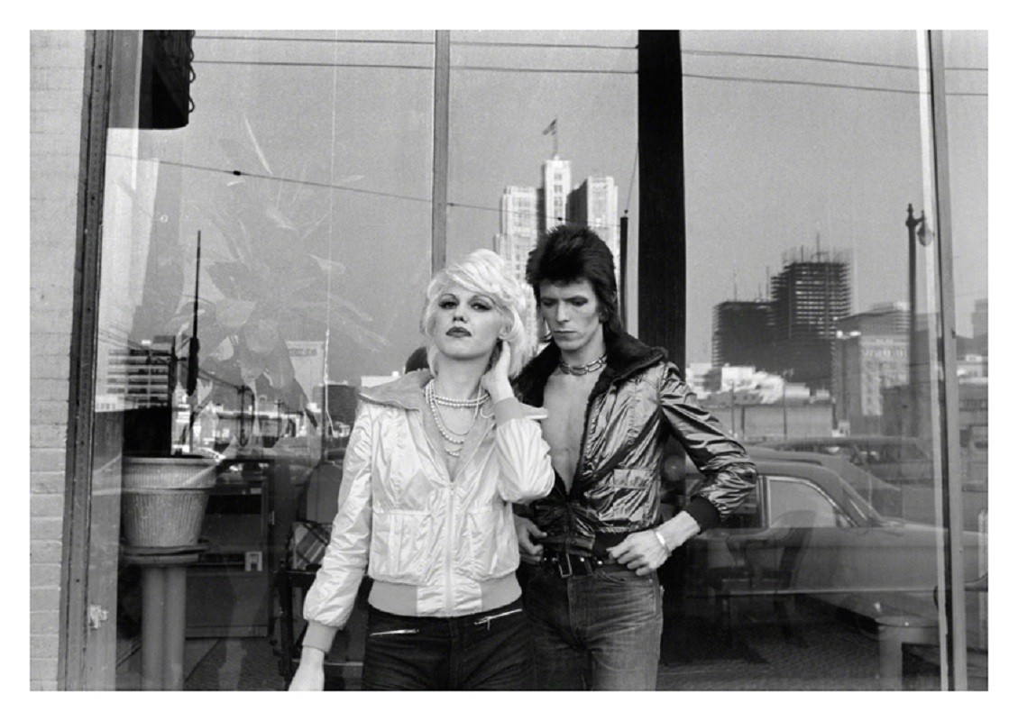 Mick Rock, Bowie And Cyrinda Foxe Mick Rock, Bowie And Cyrinda Foxe