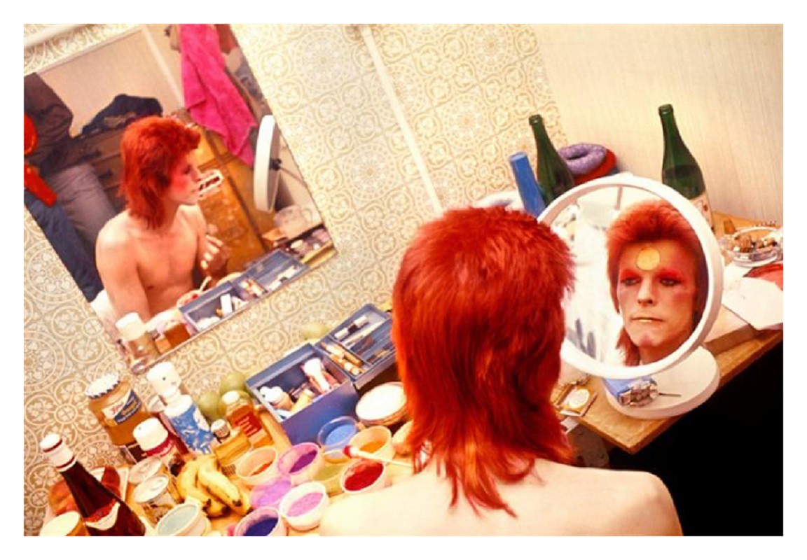 Mick Rock, Bowie Making Up Mick Rock, Bowie Making Up