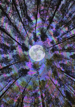 Print, Moon Swirl, Cajuca
