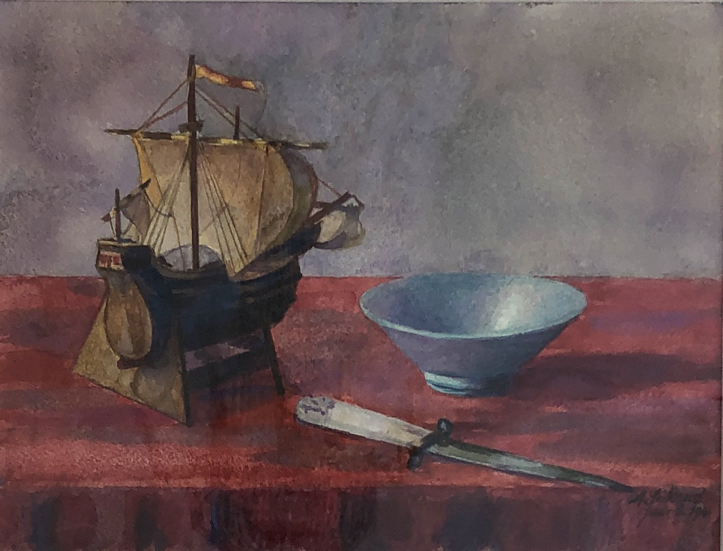 A. Séchaud, Nature morte au modèle de Voilier A. Séchaud, Nature morte au modèle de Voilier