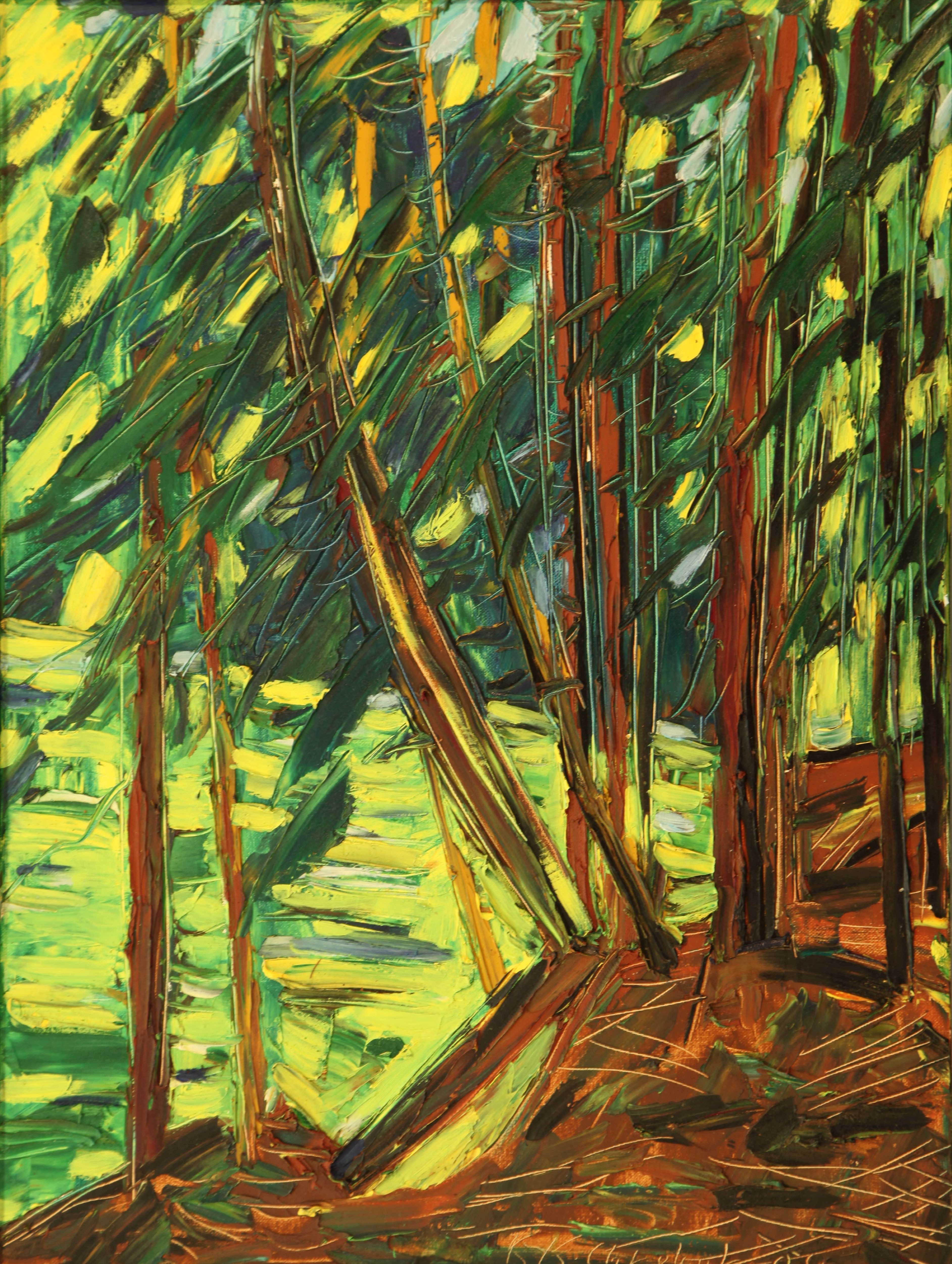 Karl-Karol Chrobok, Landscape with firs Karl-Karol Chrobok, Landscape with firs