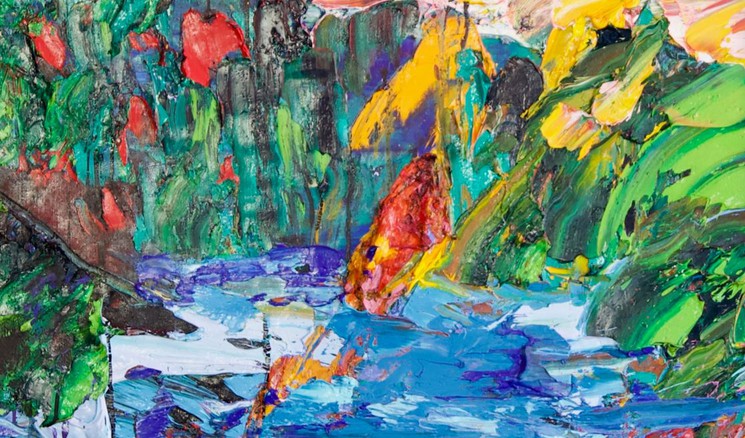Gérard Stricher, Voyage, Painting on canvas