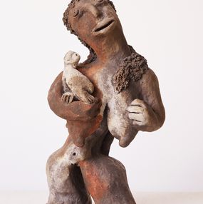 Escultura, Esprit des clairières contre le sein d'une femme sauvage, Raâk