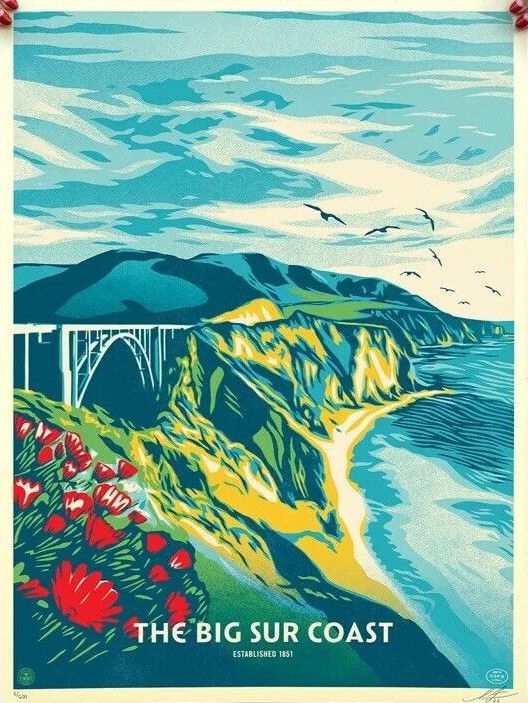 Shepard Fairey (Obey), Big Sur Coast Shepard Fairey (Obey), Big Sur Coast