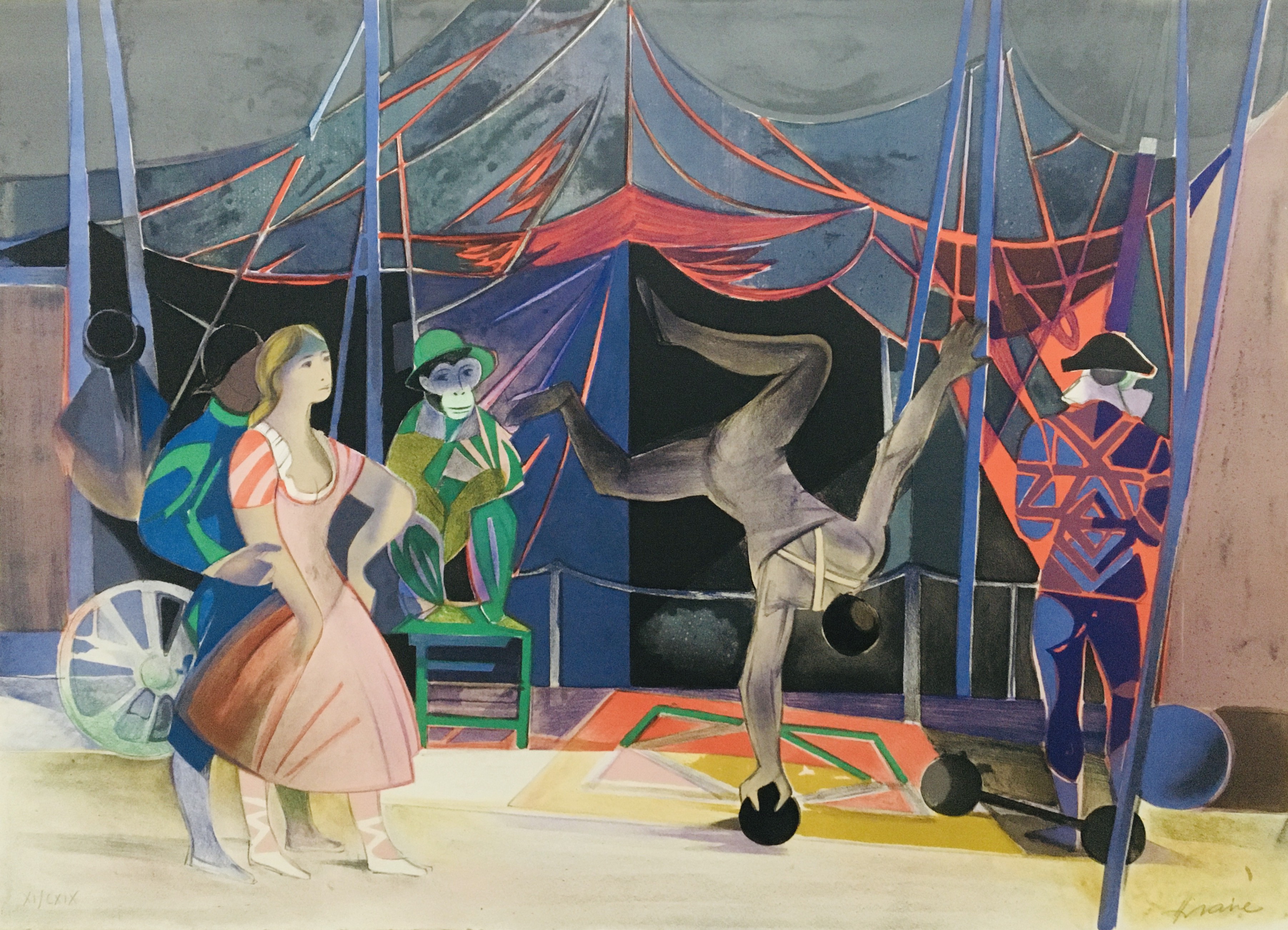 Camille Hilaire, Les saltimbanques Camille Hilaire, Les saltimbanques