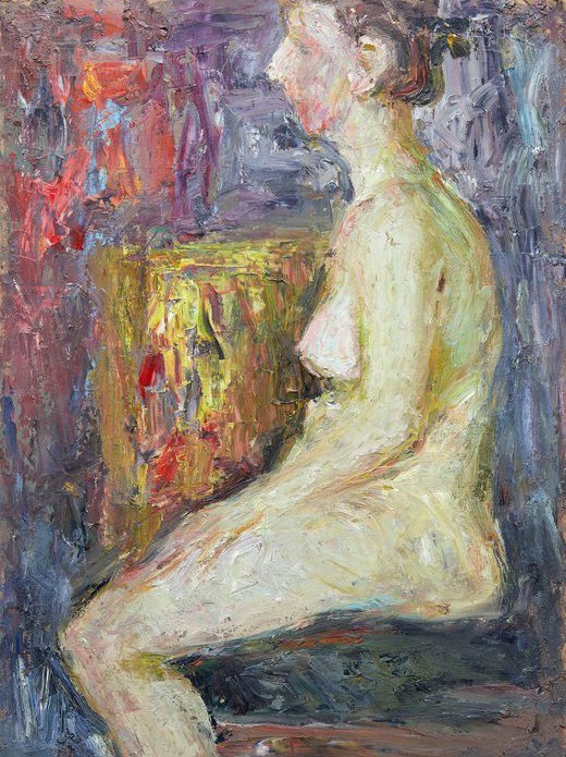 Zakhar Shevchuk, Seated Nude in Profile Zakhar Shevchuk, Seated Nude in Profile