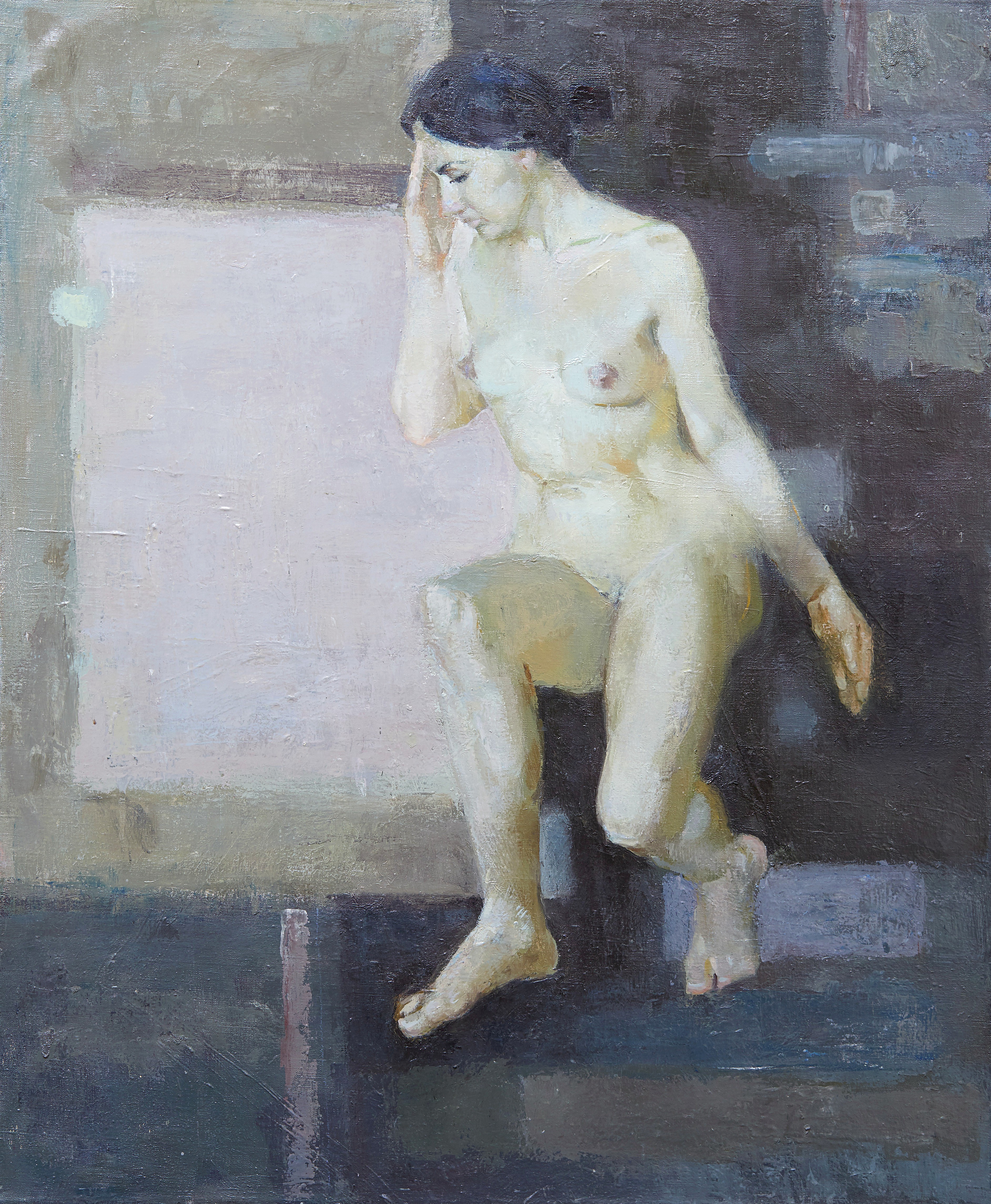 Zakhar Shevchuk, White Square Nude Zakhar Shevchuk, White Square Nude