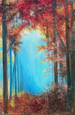 Peinture, Magic forest, Alexandra Laskina