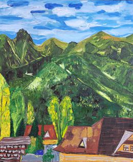Painting, View of the mountain range - Tatra, Karl-Karol Chrobok