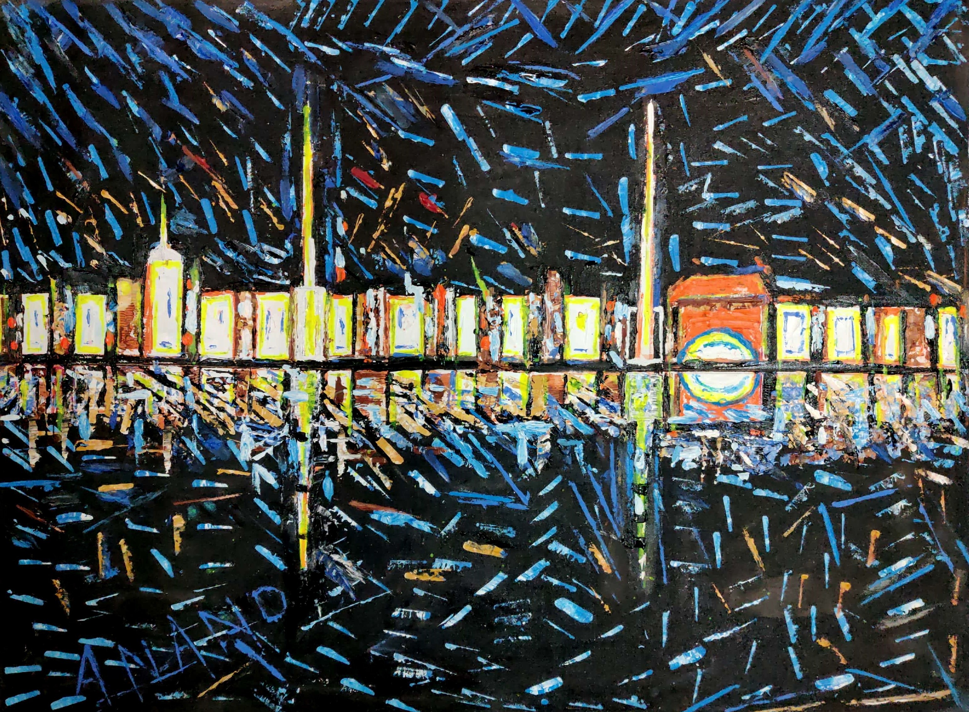 Anand Manchiraju, City abstraction-6 Anand Manchiraju, City abstraction-6