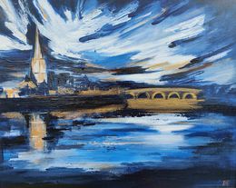 Gemälde, Perth at Night 1, Douglas Findlay