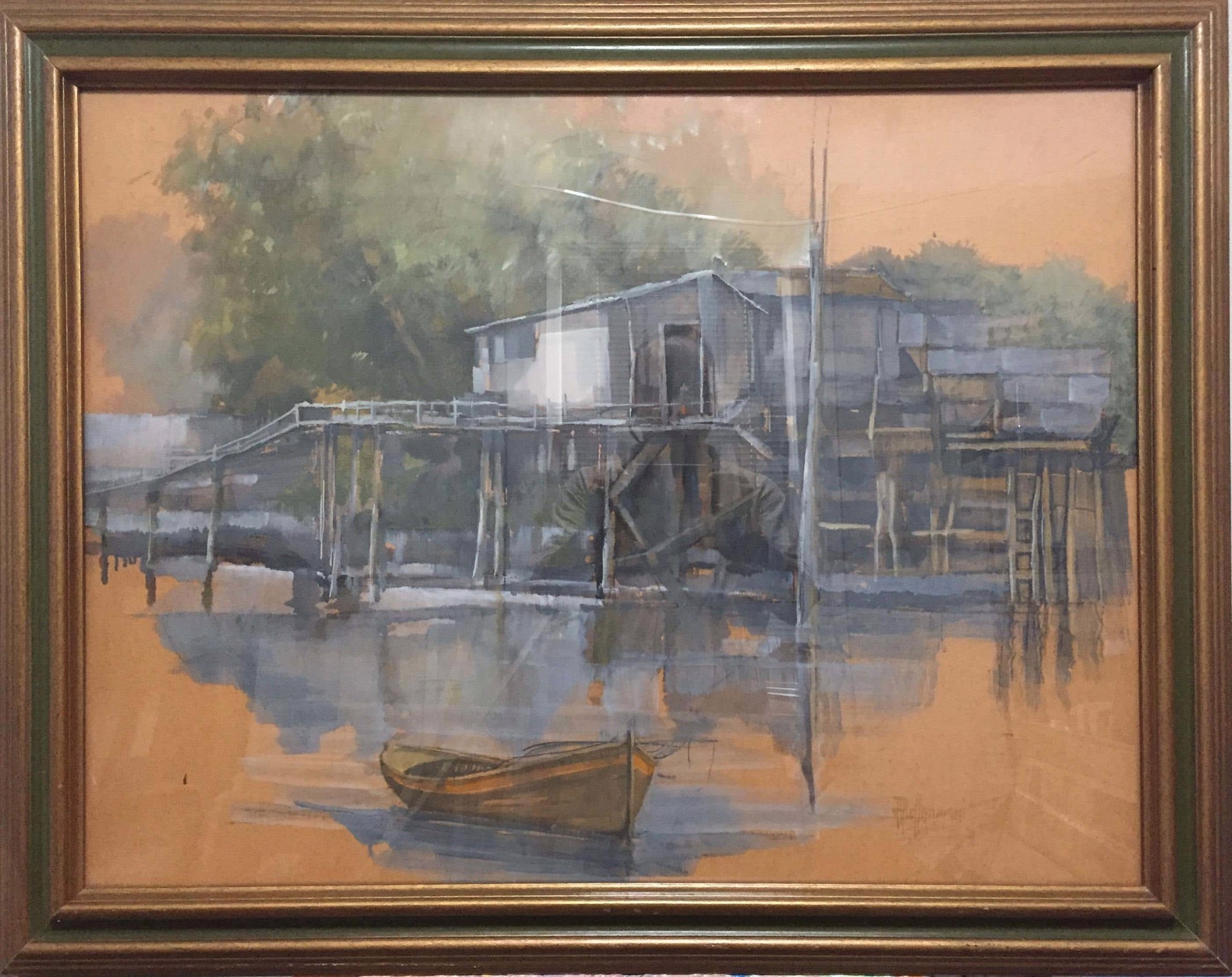 Franco Alessandrini, Pirogue on the Mississippi (Published in Monograph) Franco Alessandrini, Pirogue on the Mississippi (Published in Monograph)