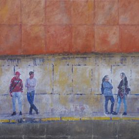 Peinture, Au pied du mur, Jonathan Hindson