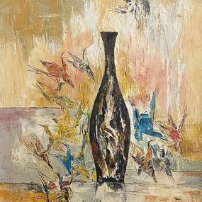 Gemälde, The Vase and Paper Cranes, Hung Ngo
